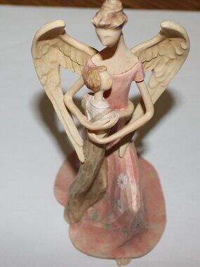 Guardian Angel Child Resin Sculpture Kindness Figurine Giftcraft Eden's Angels